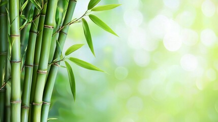 Bamboo trees that look strong and versatile