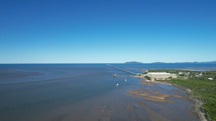 Aerial photo of Lucinda Queensland Australia