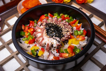 Delicious Octopus Bibimbap: A Flavorful Korean Rice Dish