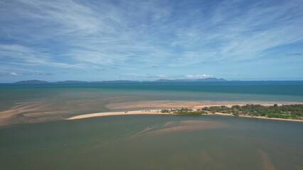 Aerial photo of Taylors Beach Queensland Australia