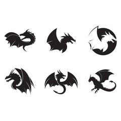 Dragon vector icon illustration design