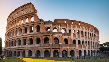 Obraz premium A roman structure with a large roman number of people on the bottom 14