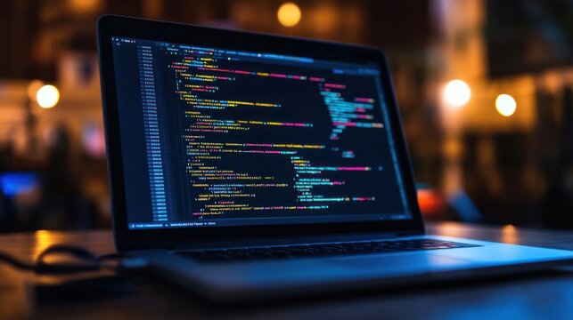 The fascinating world of computer engineering with its blurred bokeh style.