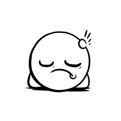 Sad Emoticon Or Emoji, Generative AI