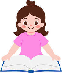 Back to School Cute Kids Illustration Character