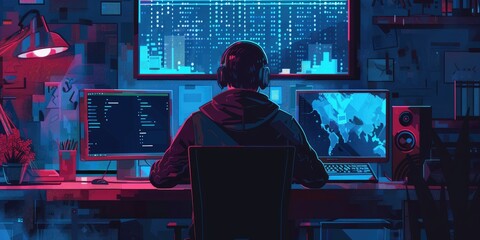Criminal seeks partner's expertise in developing harmful software; programmer aids in the creation of illicit ransomware in a clandestine environment.