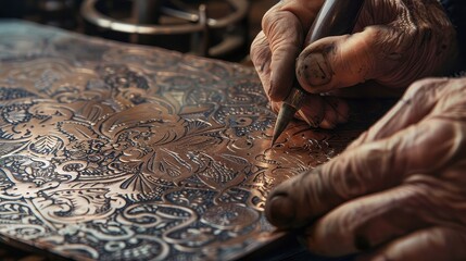 Etching Intricate Patterns on Copper