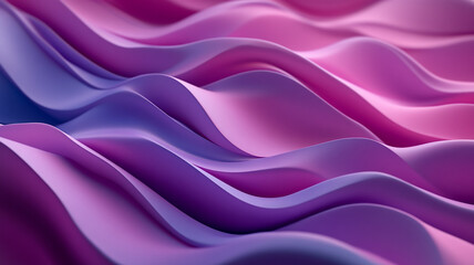 Obraz premium Colorful waves of fabric flowing in shades of pink and purple