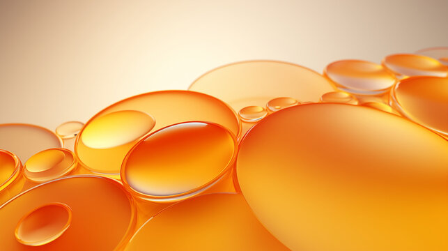 Abstract background of circles or bubbles with translucent and clear multi-colored gradients for designing products, presentations and wallpapers. 