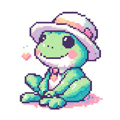 개구리, 픽셀아트 (Frog, pixel art)