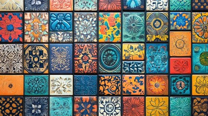 Digital colourful wall tiles and abstract wallpapers designs with different pattern for kitchen, bathroom and living room multi Coloured wall tiles Decor For home, glass design,web page background, ai