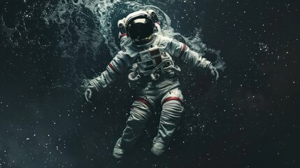 Astronaut Floating in Space