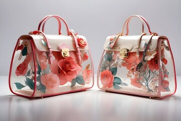 Clear beautiful bags
