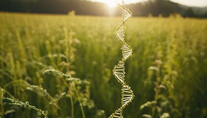 Green leaf DNA double helix eco friendly 4