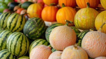 Fresh Fruits at Market Stall