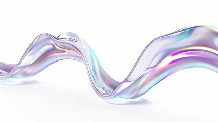 Fototapeta premium Abstract Liquid Design with Iridescent Colors