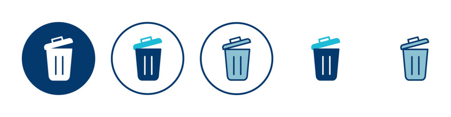 Trash icon vector isolated on white background. trash can icon. Delete icon vector