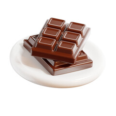 Chocolate bar 3D Illustration