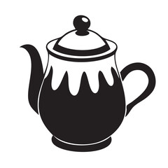 Large ceramic teapot