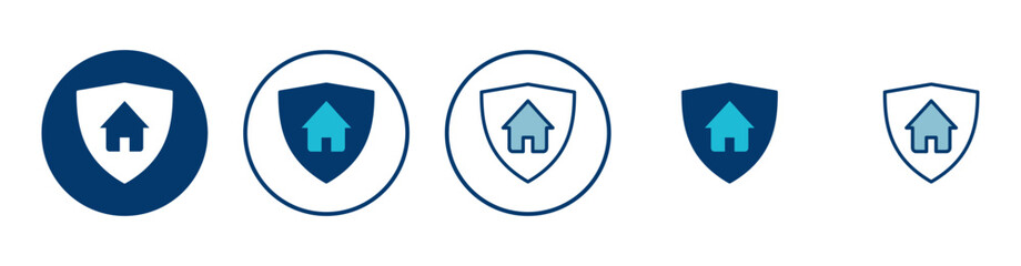 Home insurance icon vector isolated on white background. home protection icon