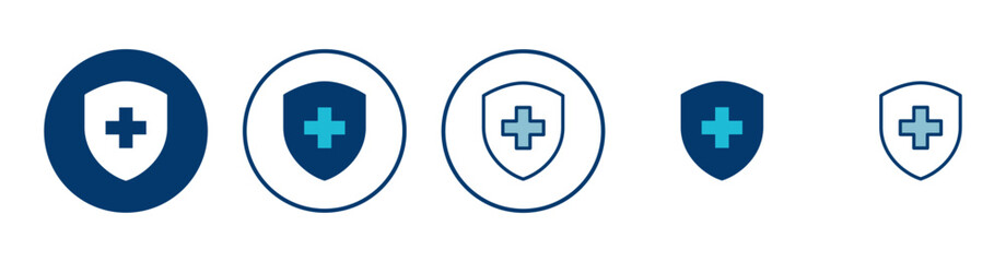 Obraz premium Health insurance icon vector isolated on white background. Insurance health document icon