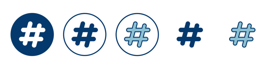 Hashtag icon vector isolated on white background. hashtag vector icon