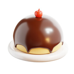Pudding 3D Illustration
