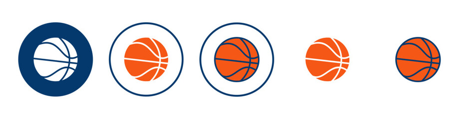 Basketball icon vector isolated on white background. Basketball ball icon. Basketball logo vector icon