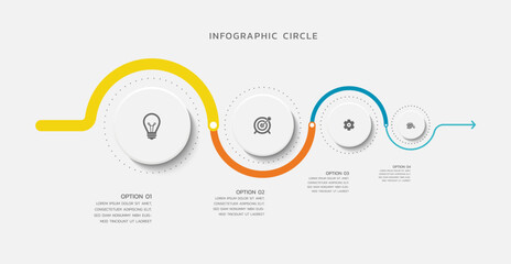 Modern infographics business template design