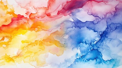 Abstract watercolor background created with handmade techniques on aquarelle paper