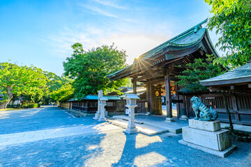 夏の宗像大社　辺津宮　福岡県宗像市　Munakata Taisha Shrine in summer. Fukuoka Pref, Munakata City.