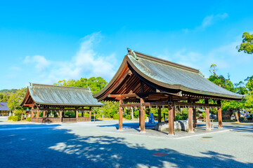Obraz premium 夏の宗像大社 辺津宮 福岡県宗像市 Munakata Taisha Shrine in summer. Fukuoka Pref, Munakata City.