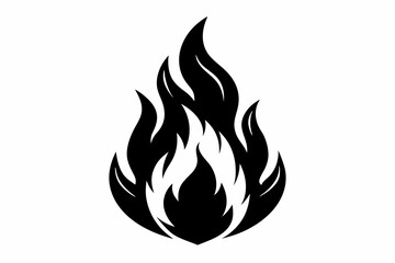 Fire flame icon silhouette, Fire SVG, Flame SVG, Fire Flame SVG
