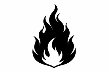 Fire flame icon silhouette, Fire SVG, Flame SVG, Fire Flame SVG
