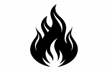 Fire flame icon silhouette, Fire SVG, Flame SVG, Fire Flame SVG
