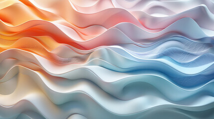 A dreamy pastel background featuring smooth wave 