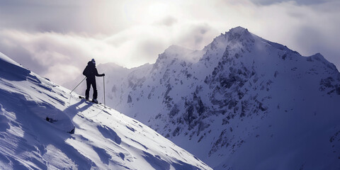 ski resort in the mountains
