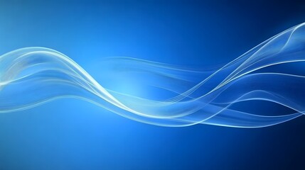 Abstract Blue Wave Background, Vibrant Dark Contrast, Elegant Modern Design for Digital Tech Content