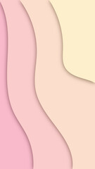 Abstract paper cut shape wave background
