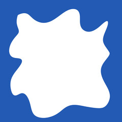 Hollow Frame Abstract Wavey Shapes Backdrop