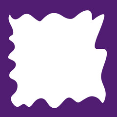 Hollow Frame Abstract Wavey Shapes Backdrop