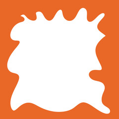 Hollow Frame Abstract Wavey Shapes Backdrop