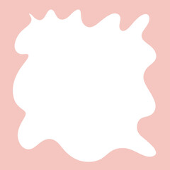 Hollow Frame Abstract Wavey Shapes Backdrop