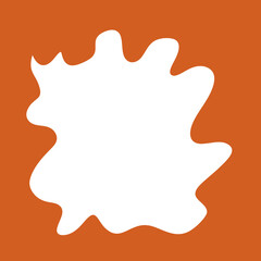 Hollow Frame Abstract Wavey Shapes Backdrop