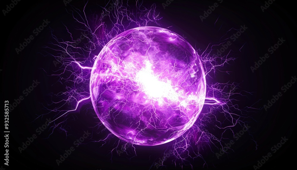 Sticker Purple energy sphere