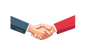 Businessman handshaking. Illustrator resource for presentation, concept for a business deal. 