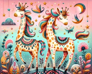 Obraz premium Mundos de Fantasía Ilustrada