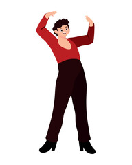 spanish flamenco dancer man