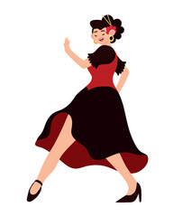 spanish flamenco dancer woman