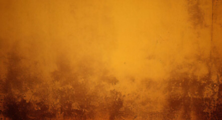 Yellow grunge texture. Abstract dark yellow background with scratches and cracks